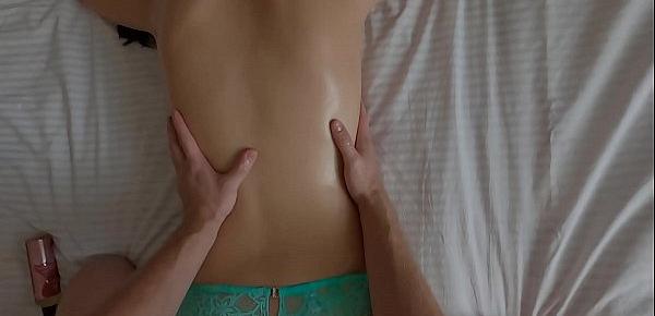SON HELPS STEP MOM WITH EROTIC MASSAGE THEN FUCKS HER